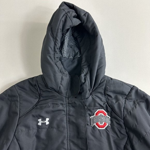 UNDER ARMOUR Infrared Women’s Size M Black Full Zip Coldgear Insulated Jacket - Picture 3 of 15